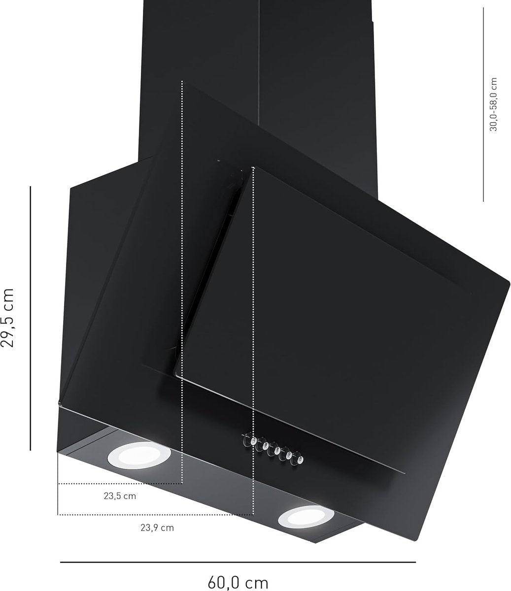 Heinrichs Afzuigkap Zwart HDU7621