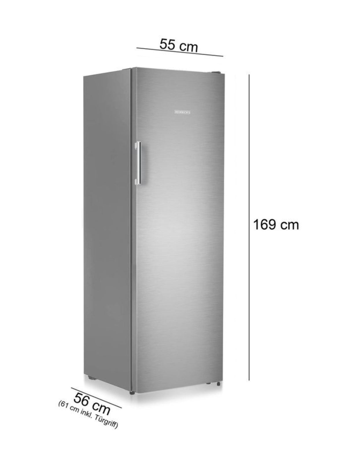 Heinrichs Vriezer Roestvrij Staal HGS 3093