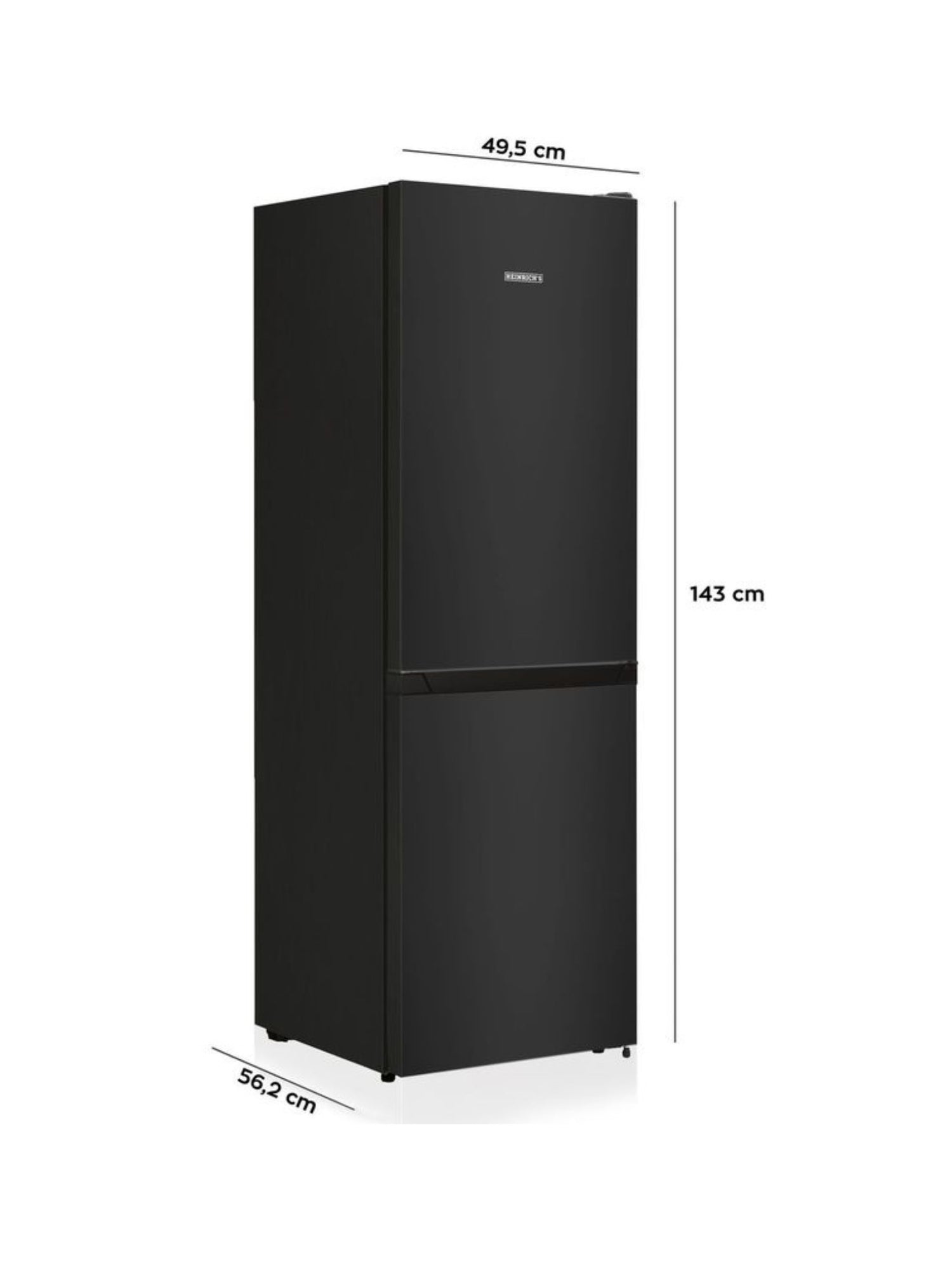 Heinrichs Koel-vriescombinatie Zwart HKS 3091