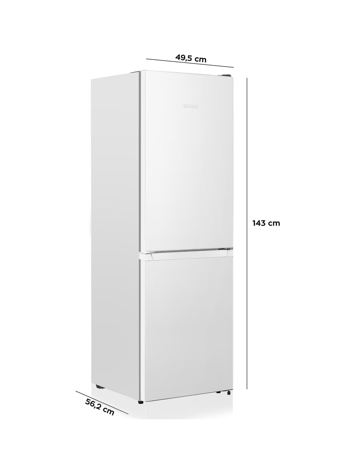 Heinrichs Koel-vriescombinatie Wit HKS 3091