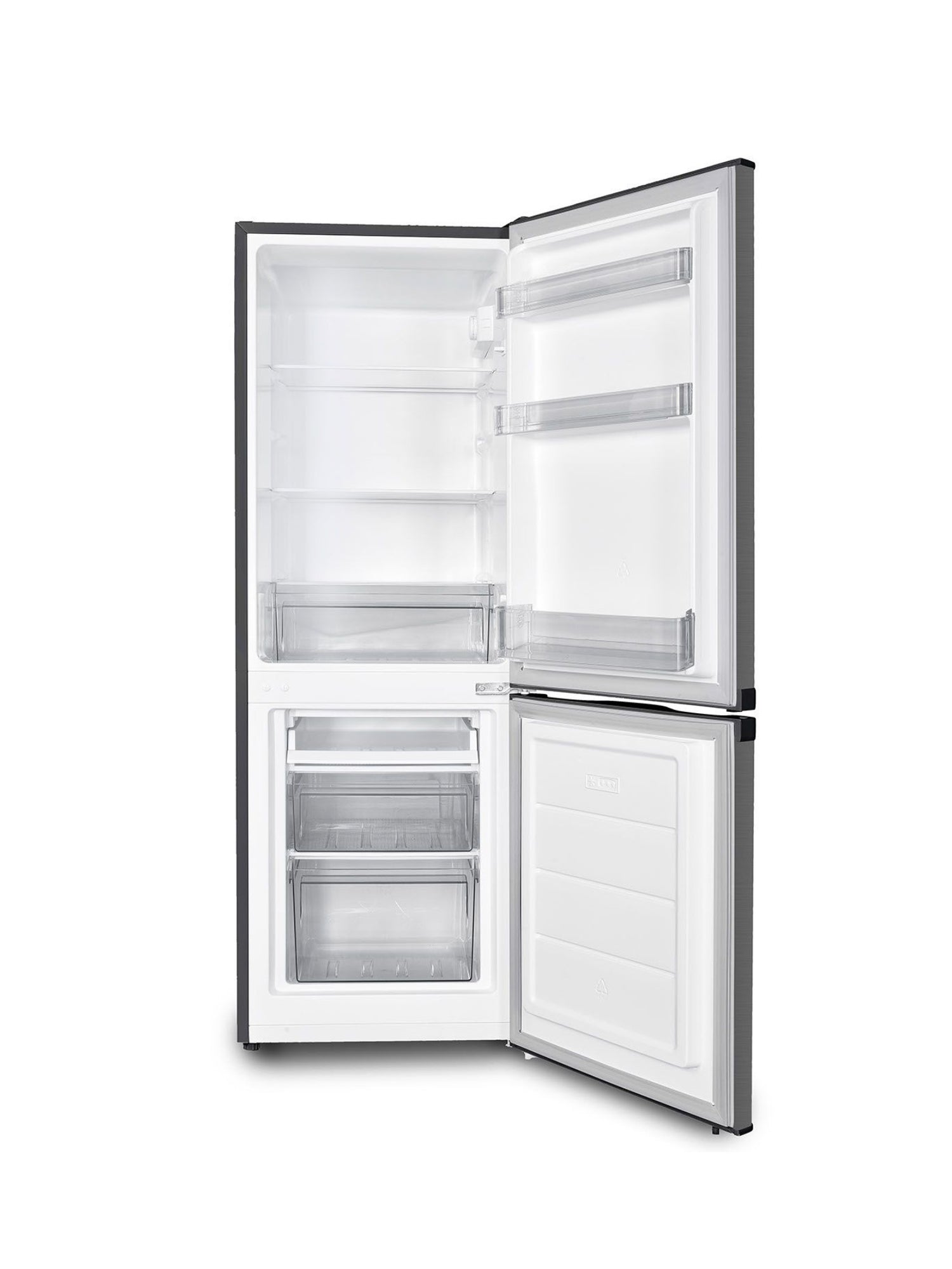 Heinrichs Koel-vriescombinatie Roestvrij Staal HKS 3291