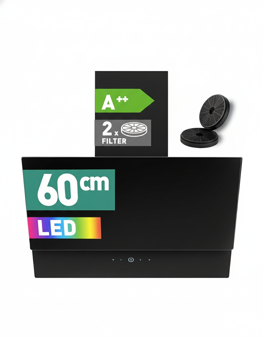 Heinrichs Afzuigkap Zwart HDU7624